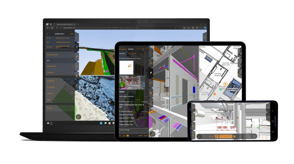 StreamBIM on PC, tablet and mobile