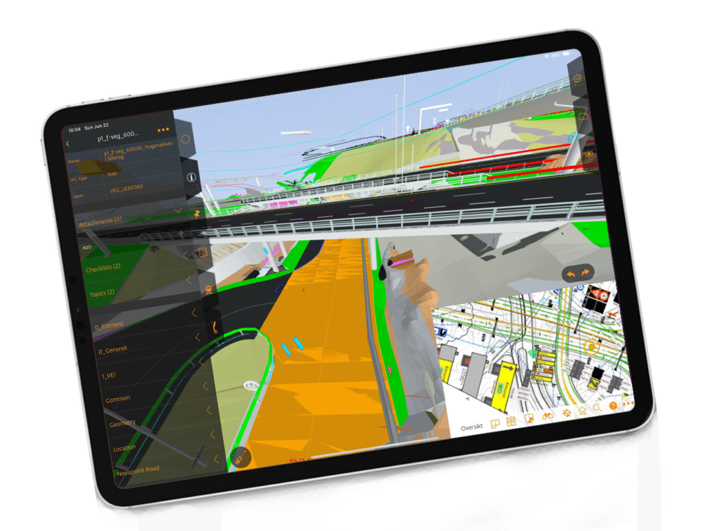 A road project in StreamBIM