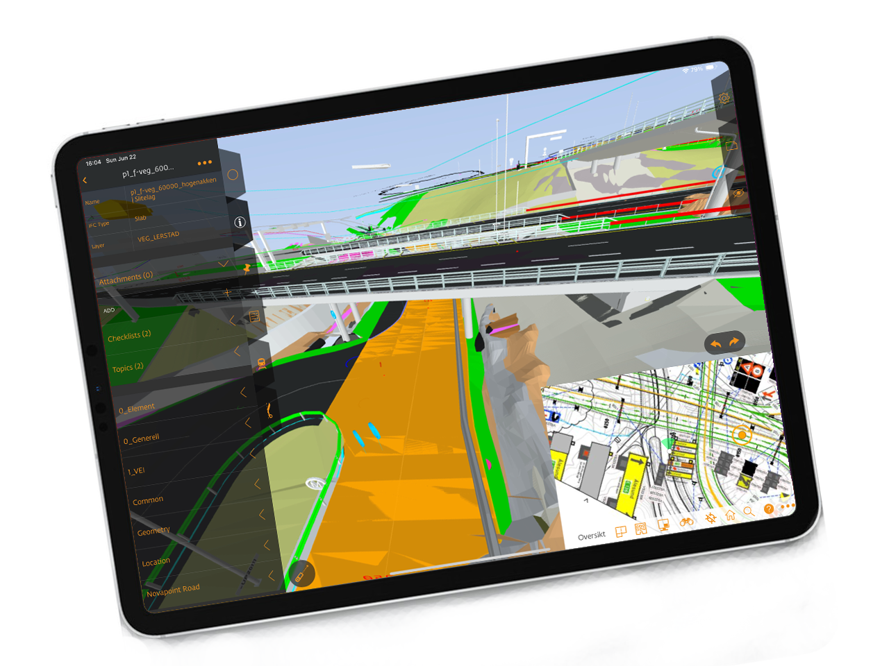 A road project in StreamBIM