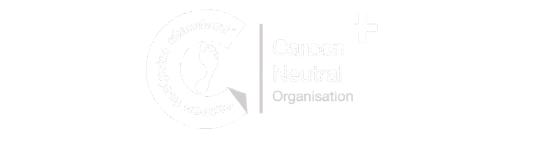 The Carbon Neutral Organization logo in white