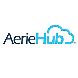 Logo of AerieHub - part of JDM Technology Group