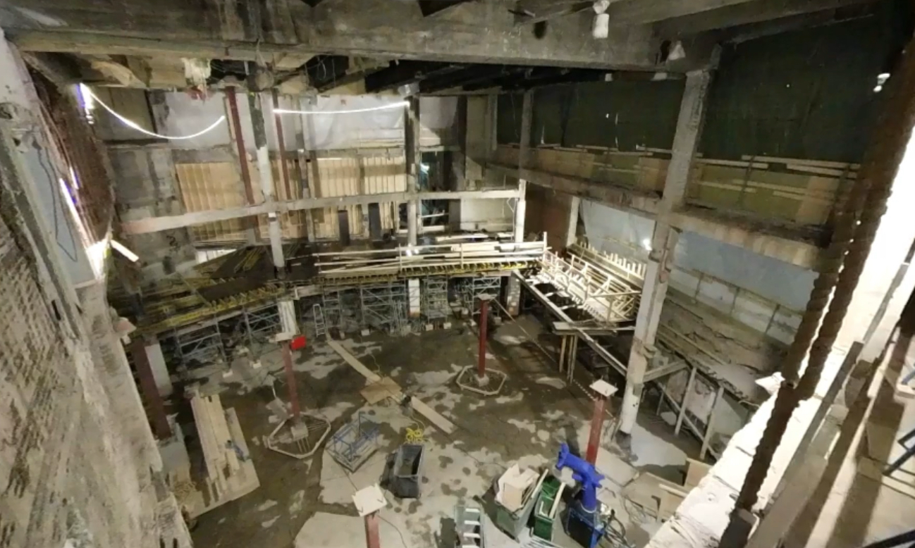 The old cinema at GrevTureplan during demolition