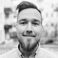 Portrait of Kalle Svansbo, site manager at Byggstyrning AB