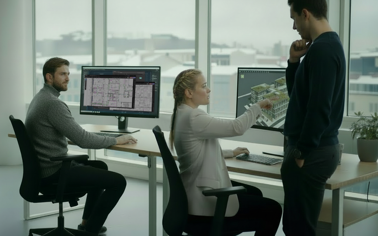 Die Koordinierung zwischen den Gewerken ist immer genauer und effizienter, wenn 3D- statt 2D-Zeichnungen verwendet werden.